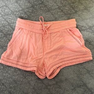 Lou & Grey Coral Peach Shorts NEW